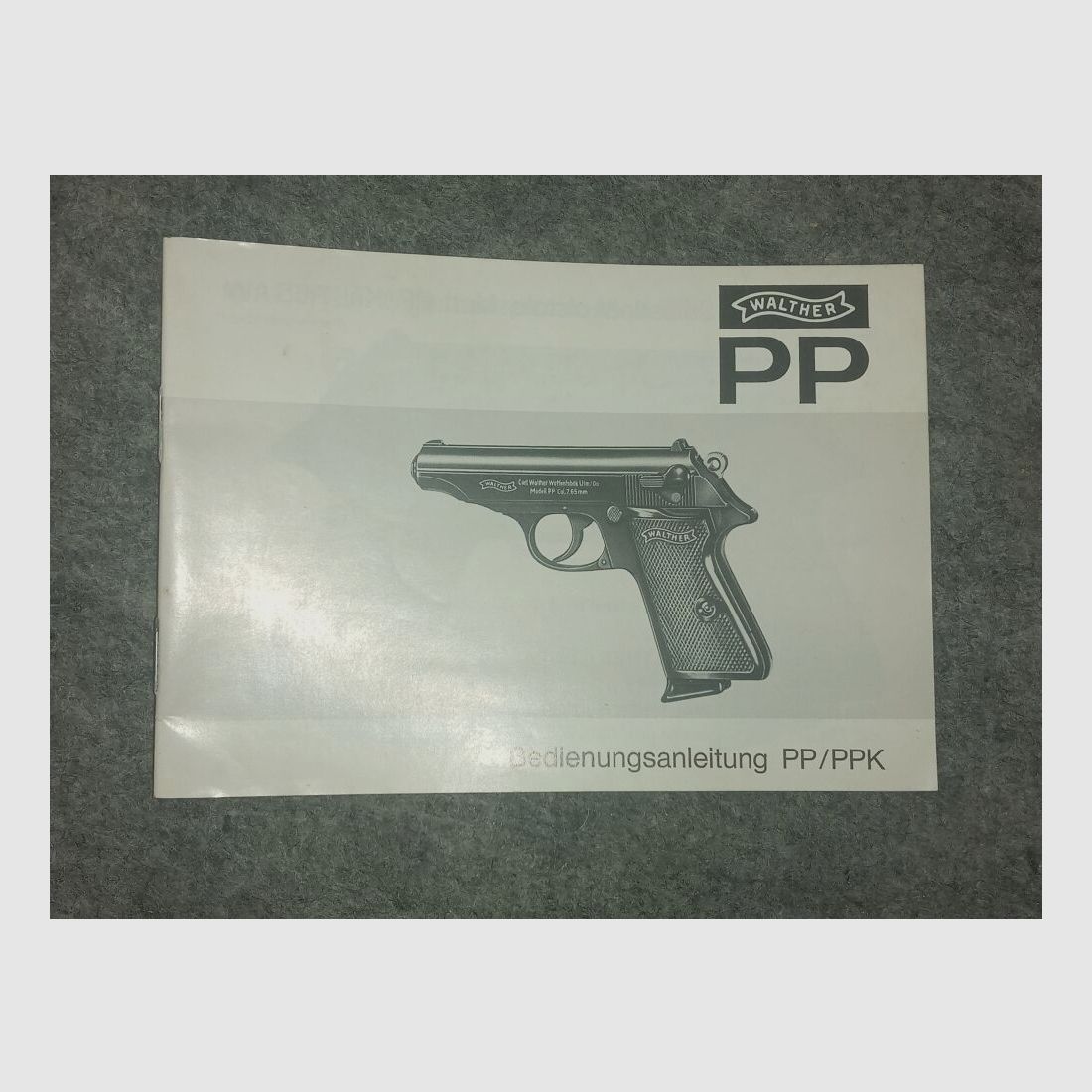 Walther Operating Instructions PP / PPK