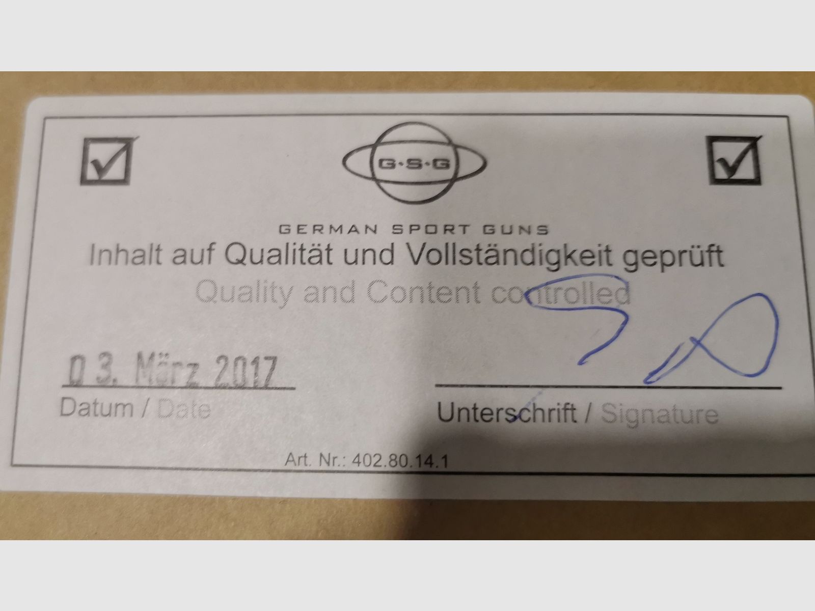 GSG StG 44 Schreckschussgewehr 9 mm P.A.K. Vollmetall Echtholz