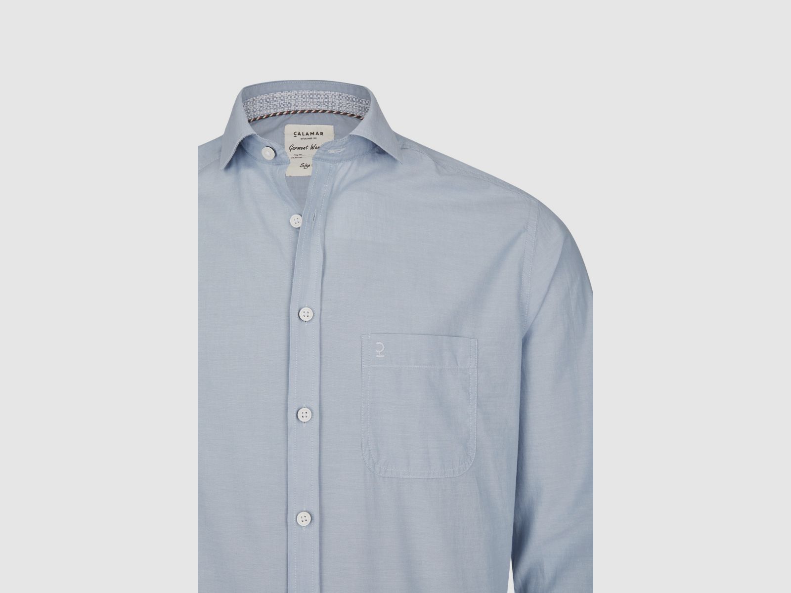 CALAMAR Langarm Hemd Ashley Blue