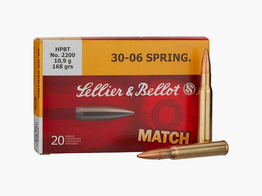 .30-06 Spr. SMK HPBT 10.9g/168grs. Sellier & Bellot