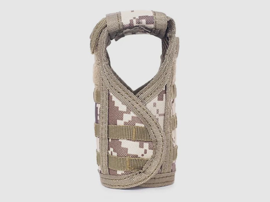 Mini Schutzweste für Bierflasche / Weinflasche / Thermosflasche - Digital-Desert