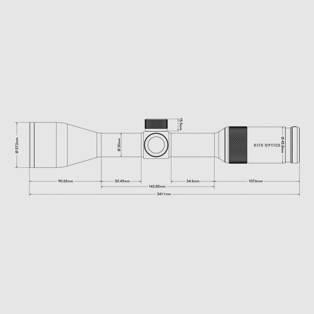 Kite Zielfernrohr B6 2-12X50 - Abs.: 4AI