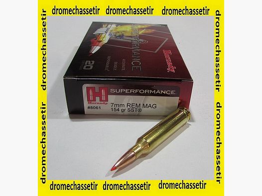 Box mit 20 Patronen Hornady 7mm Remington Magnum SST 154 grains 8061
