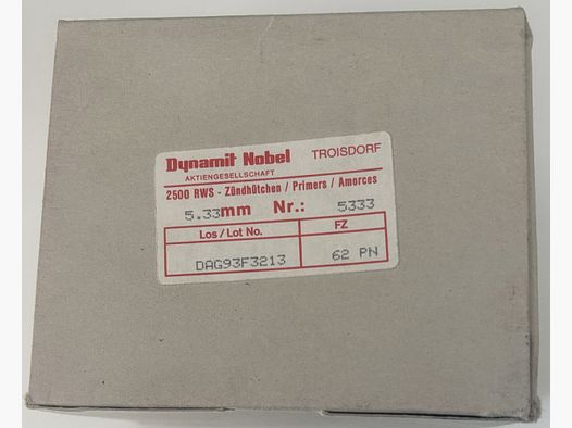 RWS cápsulas de percusión Large Rifle Magnum, 5333