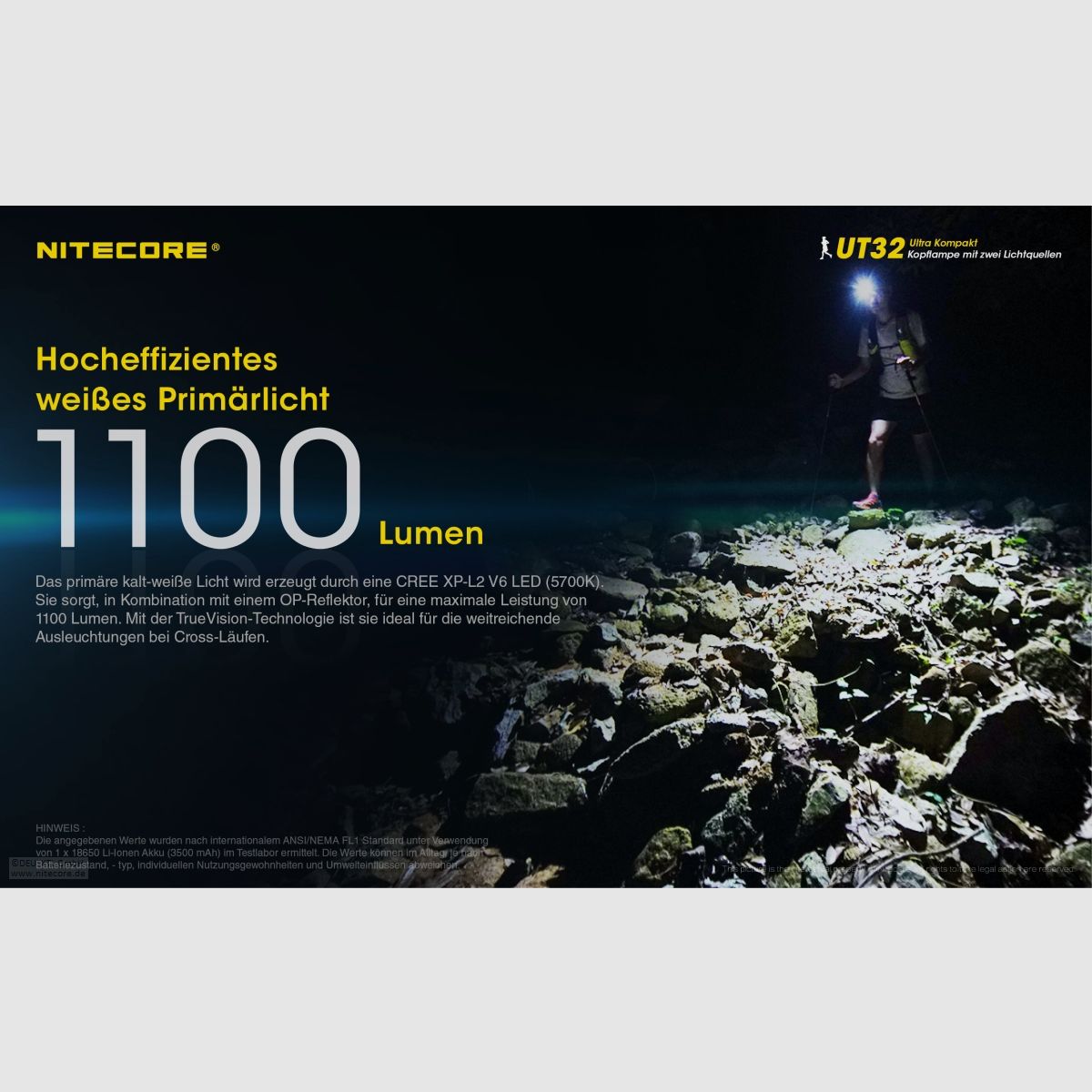 Nitecore UT32 Stirnlampe UT32 Dual Output