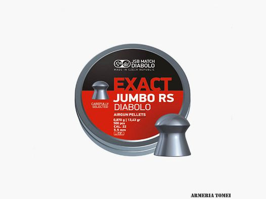 JSB MATCH – EXACT JUMBO RS DIABLO CAL .22 (5,5MM) 0,870g / 13.43gr (500 PZ)