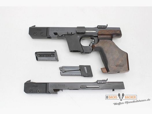 Pistole Walther GSP Kal. .32 S&WlongWC mit Wechselsystem .22lfB Griff 85-95mm
