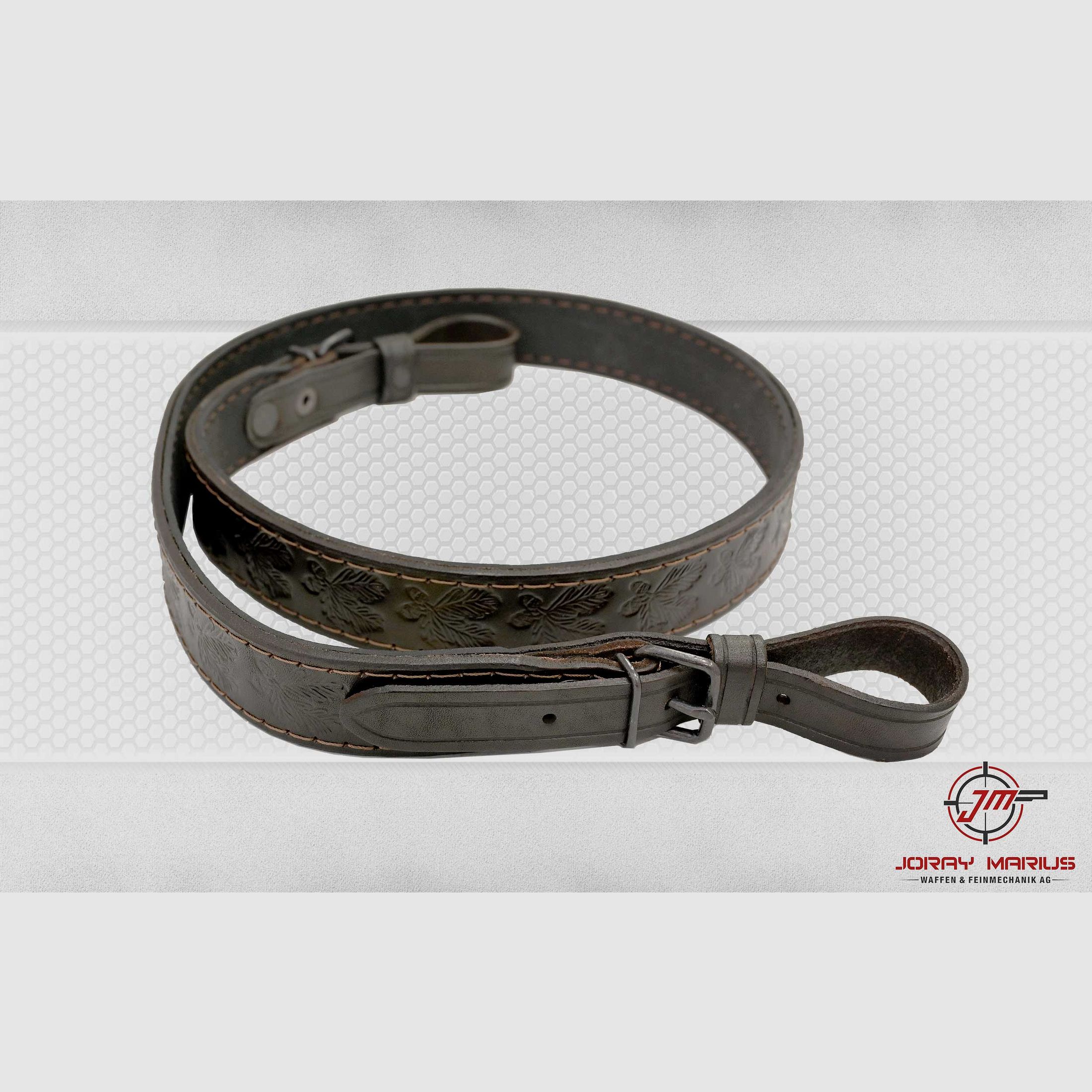 Sangle en cuir avec caoutchouc mousse étroit