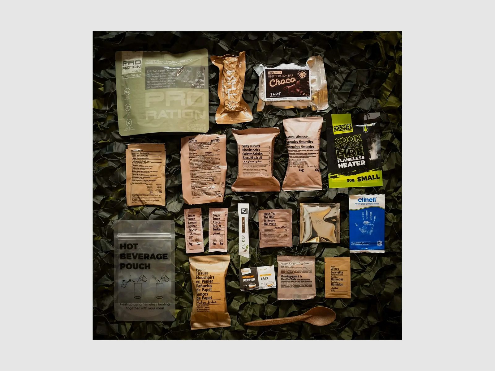 Pro-Ration Pro-Ration Ration de Demi-Journée Ultimate Tactical Ration Demi-Journée végétarienne