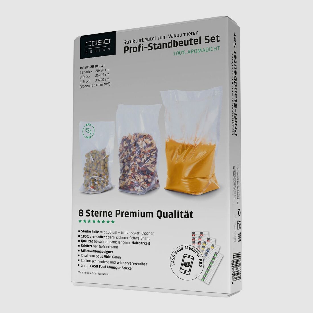 CASO Professional stand-up pouch set, image 3 of 6