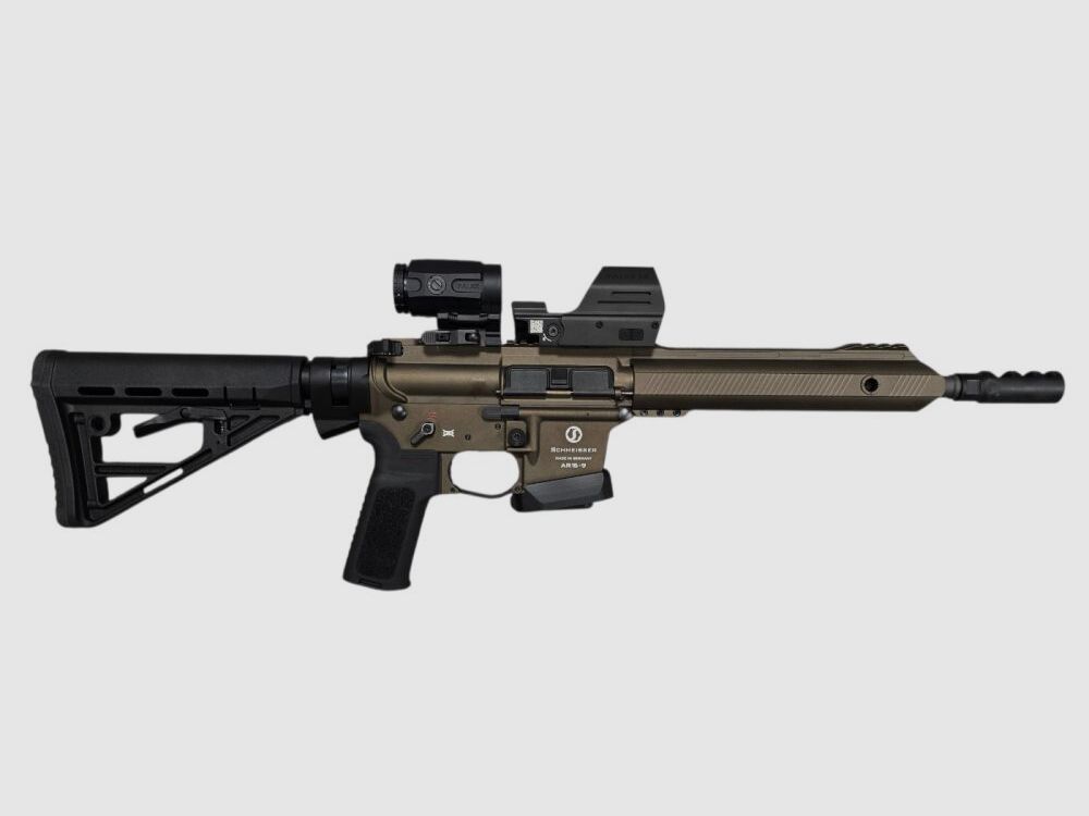 Schmeisser AR15-9 Sport S Dynamic BRONCE incl. FALE LE RED DOT + FALKE B3X immédiatement disponible, expédition +25€