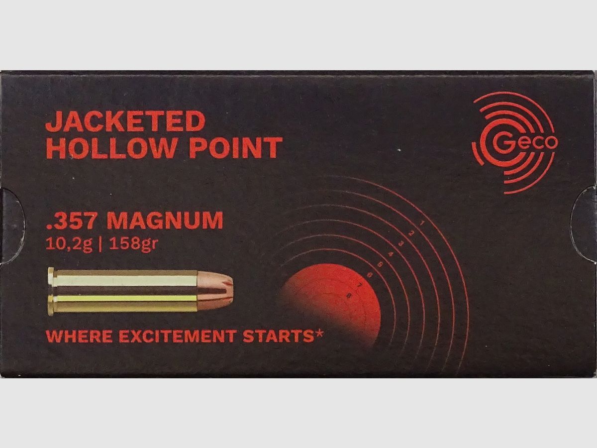 Geco .357Magnum JHP 158grs - 1000 Schuss