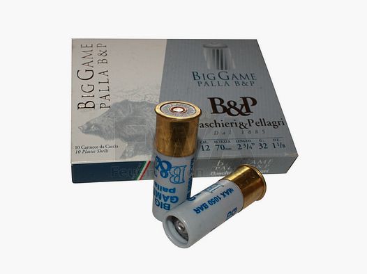 12/70 Flintenlaufpatrone Big Game Palla - Baschieri & Pellagri