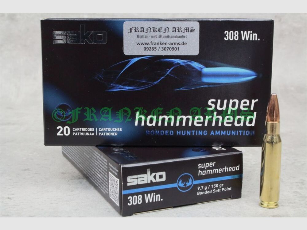Sako Super Hammerhead .308 Win. 150gr. 9,7g 20 Stück Staffelpreise