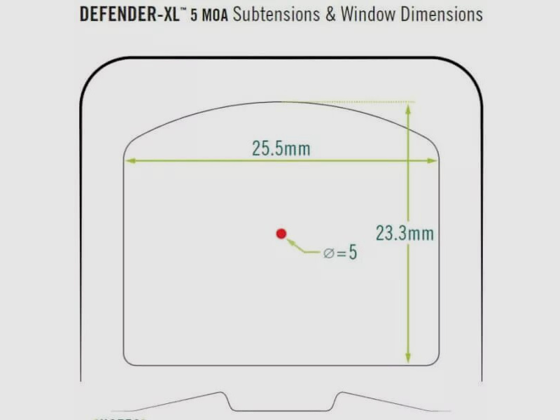 Vortex Defender XL Red Dot 5 MOA