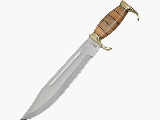 Mocne noże Bowie z drewnianą rączką