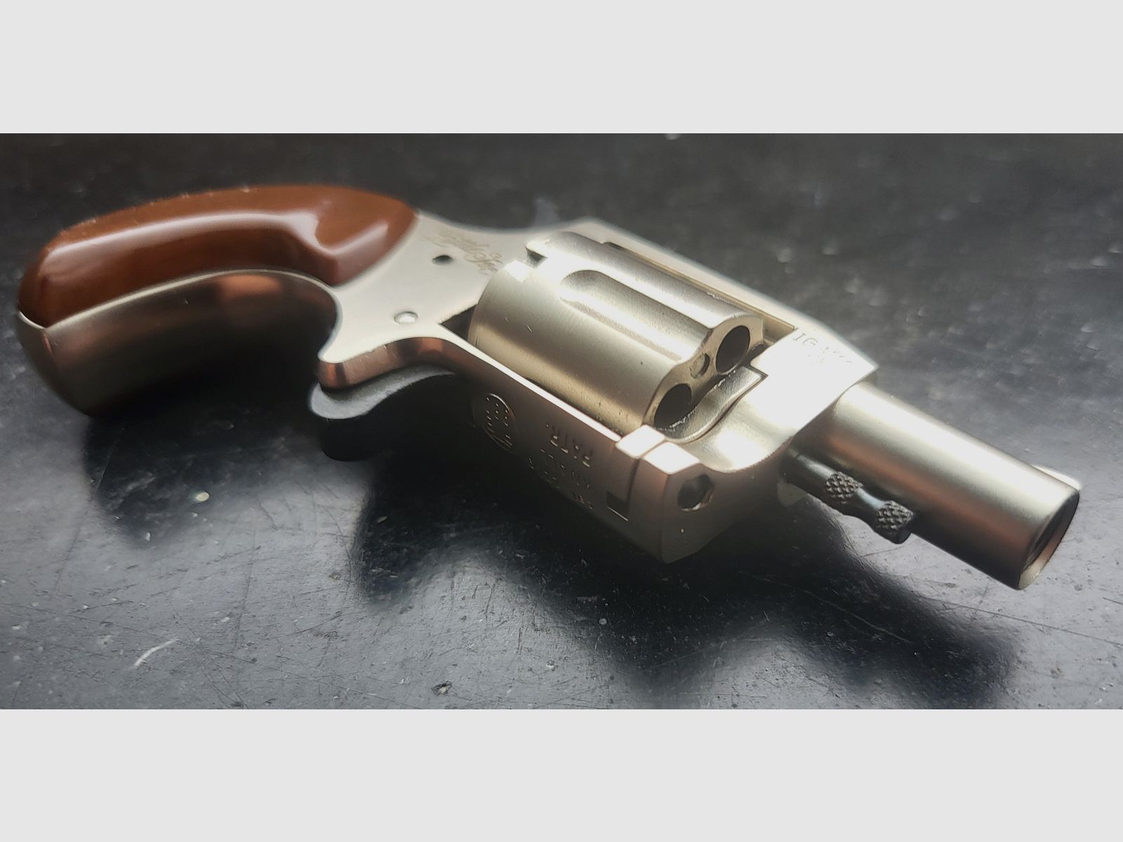 Röhm Little Joe .22er Gas/Knallrevolver im Nickelfinish PTB 380