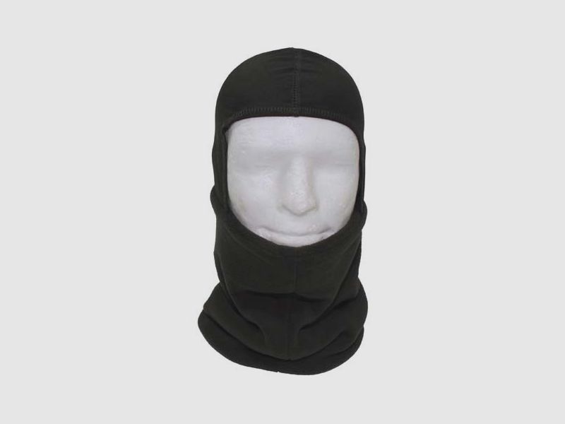 Rundschal, Fleece, oliv, mit Kopfteil