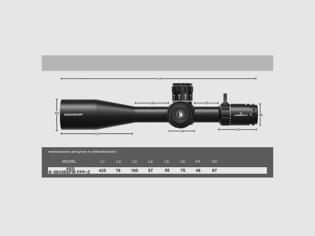 OPTIK – DISCOVERYOPT – XED 6-36x56SFIR FFP-Z, Bild 6 von 8