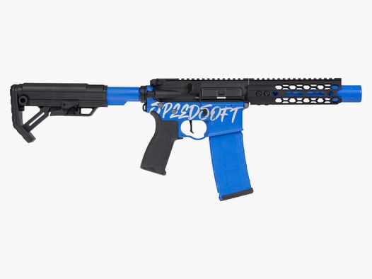BUSHIDO CHUGI 1Joule SPEEDSOFT, mit ETU, FSWS&Speedtrigger S-AEG, Blau (SAIGO DEFENSE)