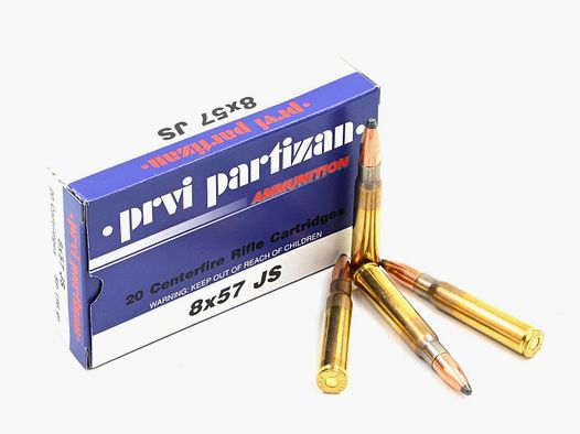 Prvi Partizan, 8 x 57 JS, SP, 196 gr., 20 Stk.