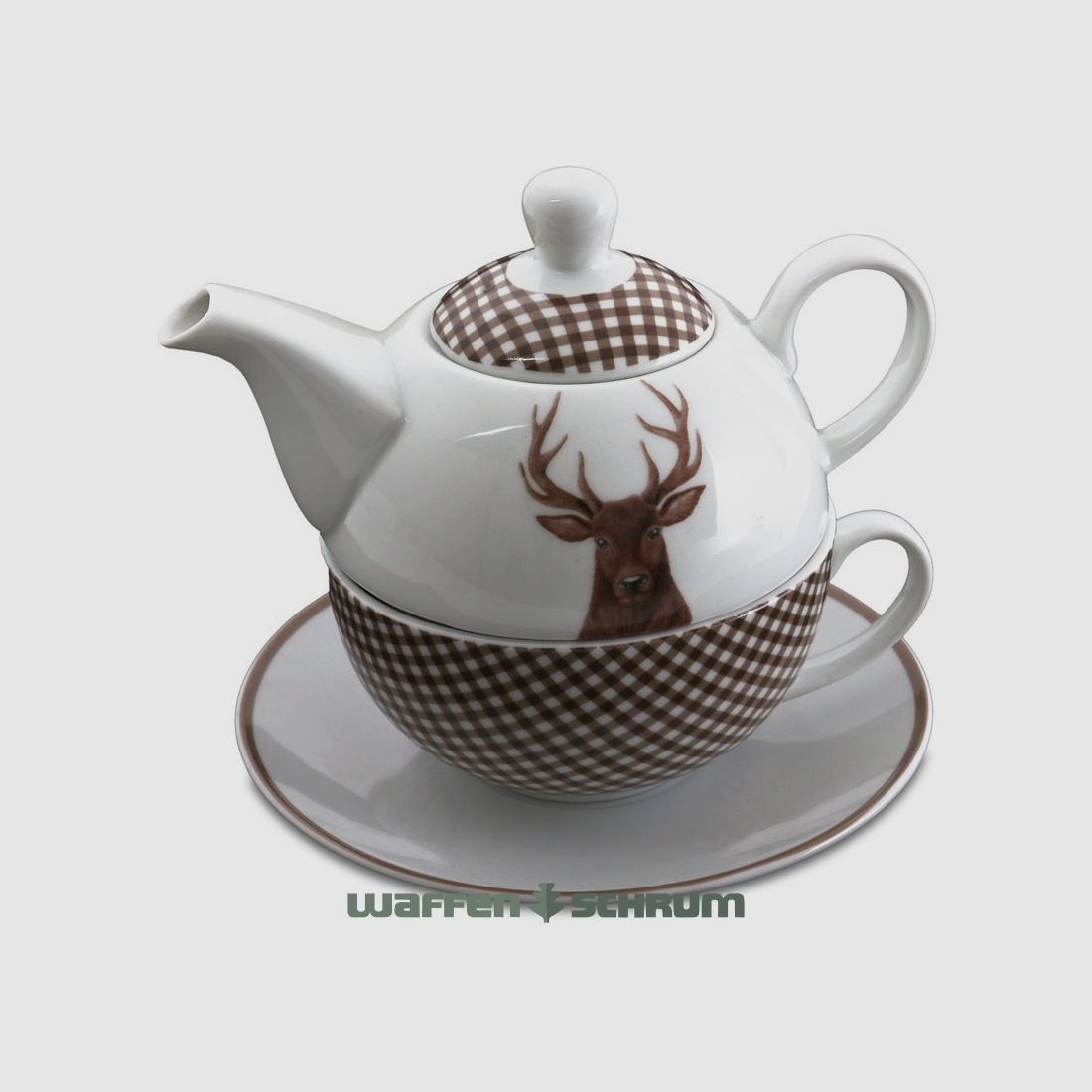 AKAH poêle en porcelaine tête de cerf