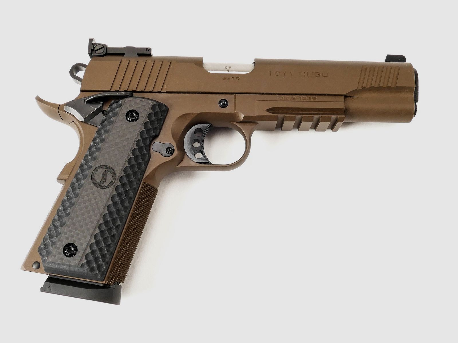 SCHMEISSER HUGO 1911 – CERAKOTE THUNDER BRONZE / .45 ACP / 5″ | 127mm, afbeelding 3 van 3