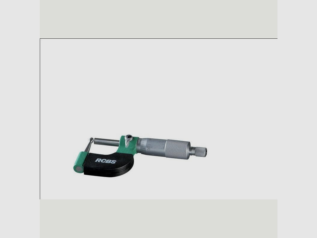 RCBS 87324 Vernier Ball Micrometer 0–1 Inch