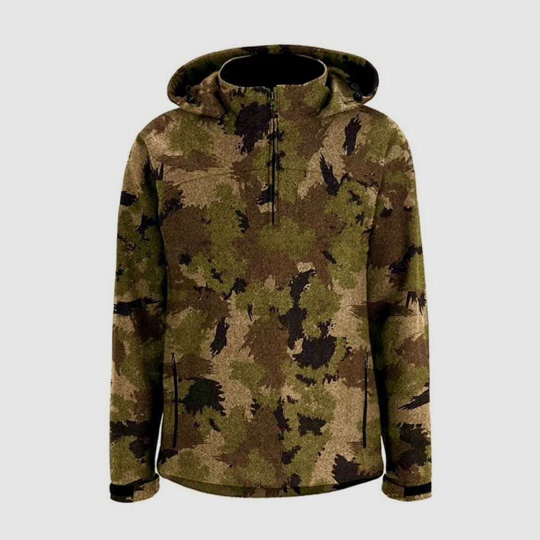 Hedlund Alta Ultralight Silent Forest Merino Camo Lodenhoodie - M