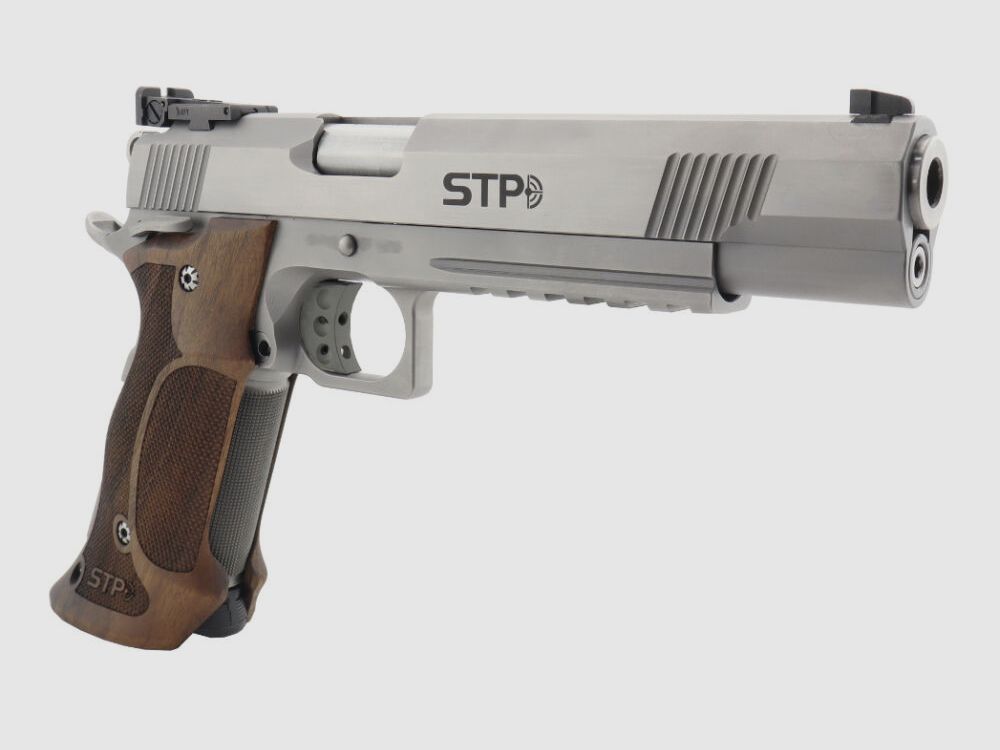 STP TM 28 6.0 con empuñadura Nill Match-German-Master y sistema intercambiable TM 6.0 9mm Luger y mira BOMAR