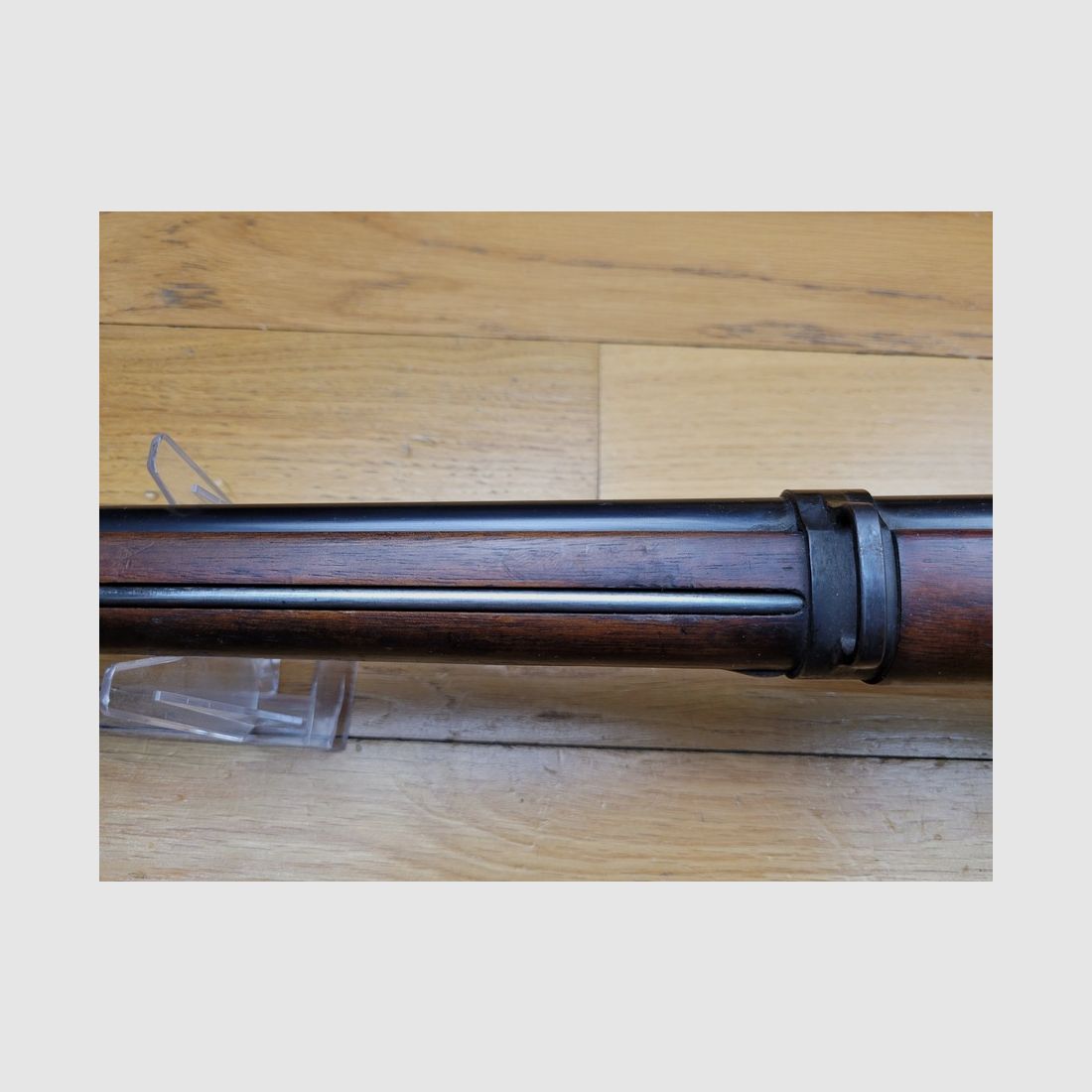 Rarissima e magnifica carabina da cavalleria Berthier 1890 » 2° tipo » – in tre colpi e calibro originale 8×51 – quasi tutte scomparse a causa della conversione allo standard 1916 e successivi – configurazione 100% originale – completamente monomatricolata fino al bastone di pulizia – stato museale!, immagine 29 di 30
