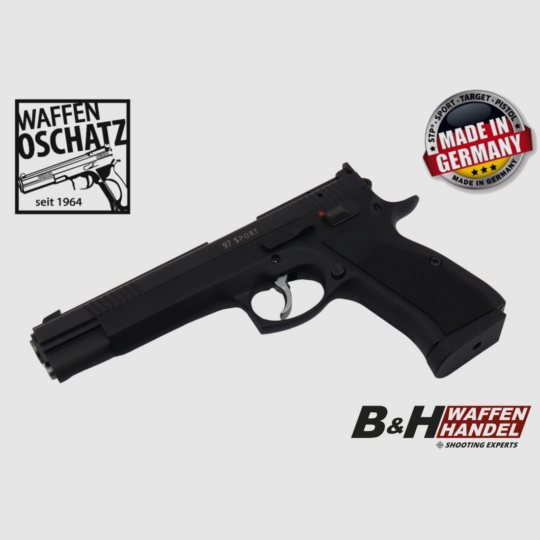 Neuwaffe, auf Lager: Waffen Oschatz CZ97 Sport Kaliber: .45Auto 6 Zoll Sportpistole 6"