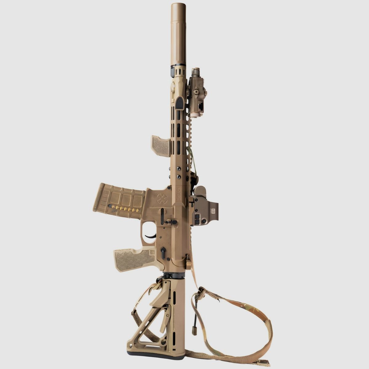 Die Free Co – Empuñadura vertical Tiger Claw Grip – M-Lok – FDE, imagen 5 de 6