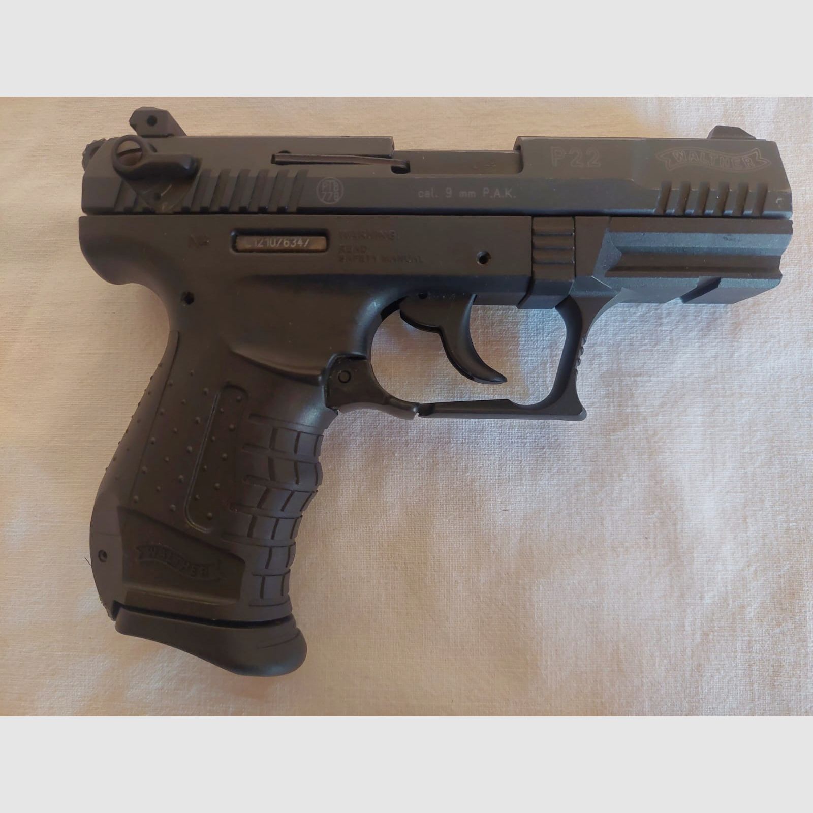 Walther P22 9mm P.A.K nero