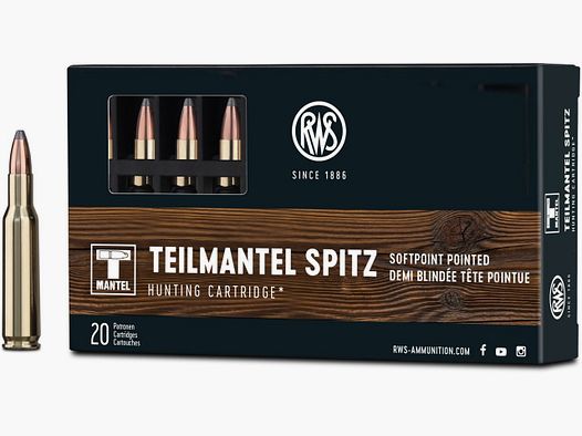 CARTOUCHES RWS .222 REM TMS 3,24g boite de 20