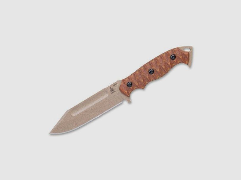 TOPS Knives M-PAT Tan Canvas Micarta Nóż taktyczny pilota do walki, zdjęcie 1 z 6