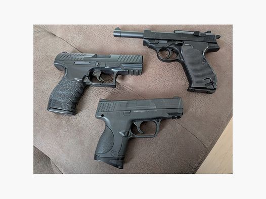 Federdruck, Pistolen. S&W, P38, Walther PPQ