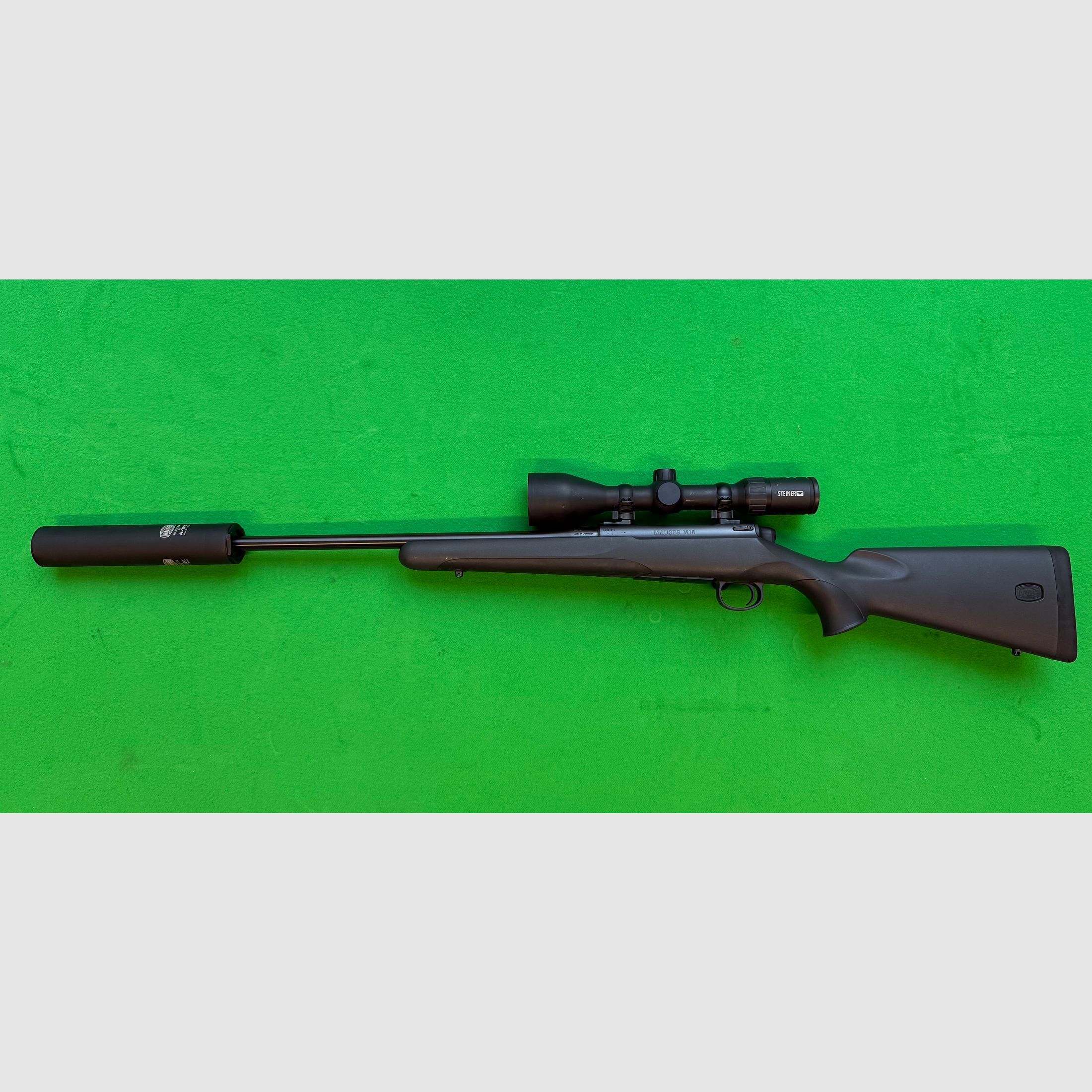 Mauser M18 .30-06 Spring inkl. Steiner ZF & Schalldämpfer