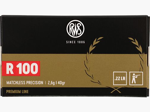 RWS R 100 - .22LR - 2.6 G / 40 GRS - 50 CARTRIDGES