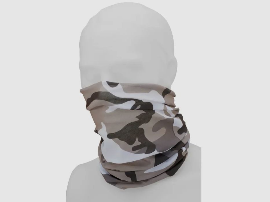 Multifunctional cloth (tube scarf) for head, face, neck - One size - Urban camouflage