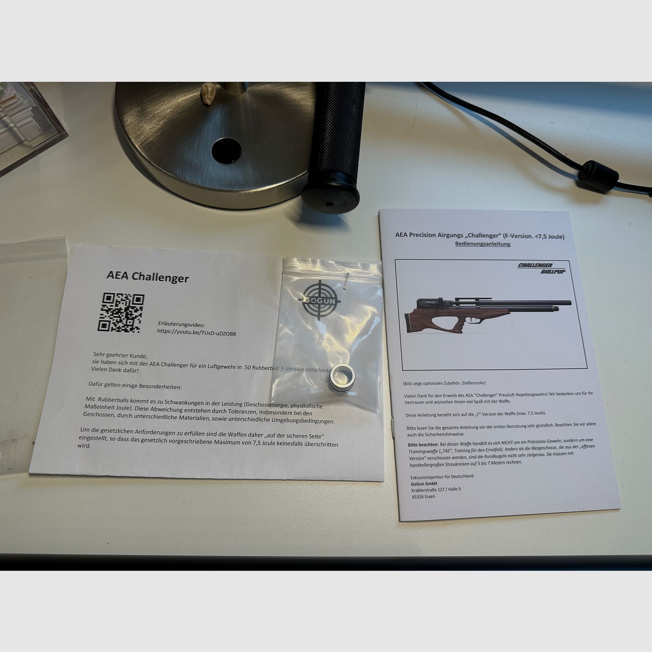AEA Challenger Bullpup .50 (F-Version) - neuwertig mit viel Zubehör!