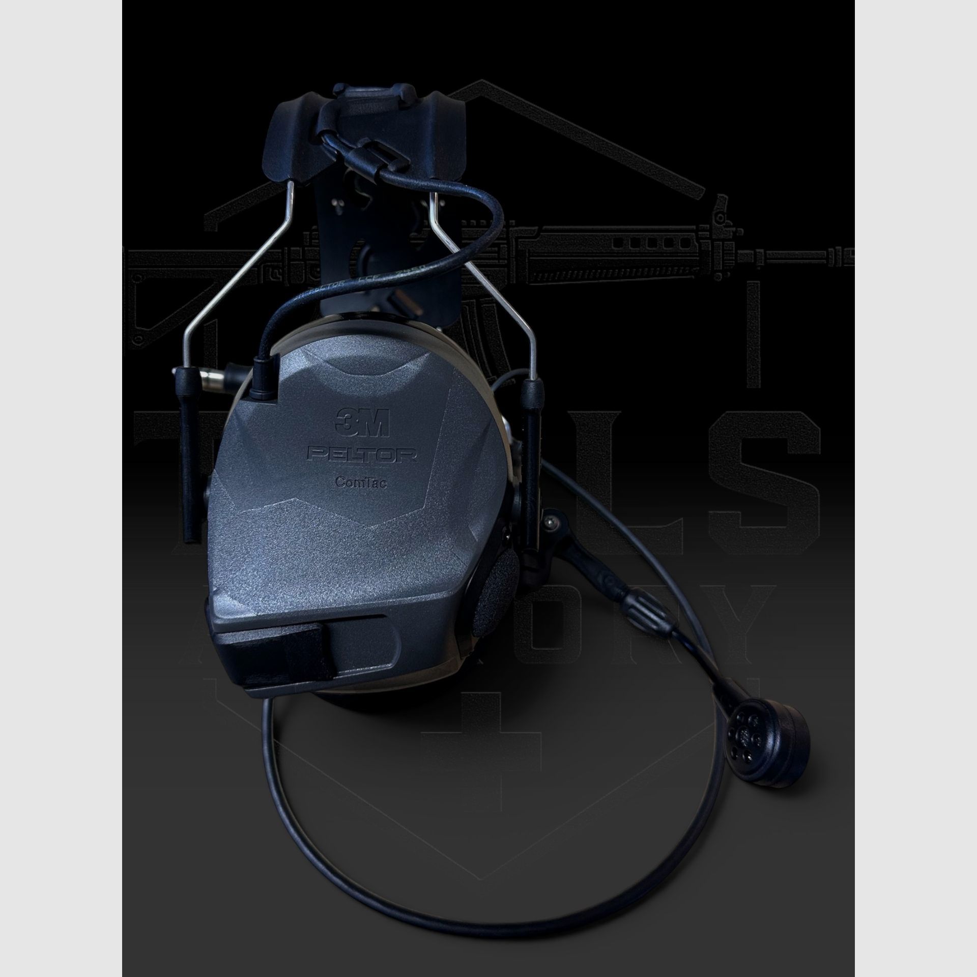 3M PELTOR, Comtac VIII, NATO Wiring, 4-polig, grijs., afbeelding 2 van 5