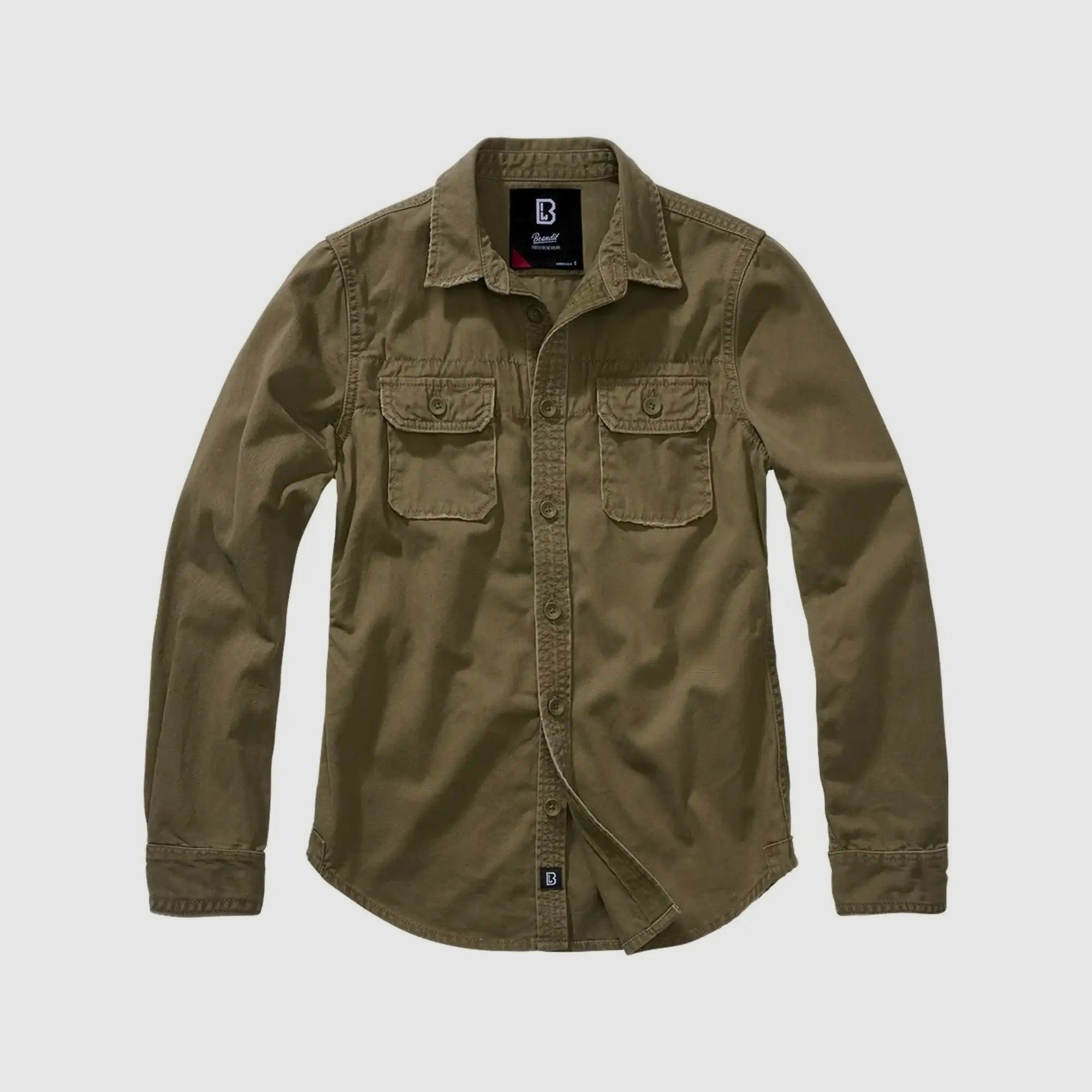 Brandit Chemise Vintage Longsleeve Femme - Olive / S