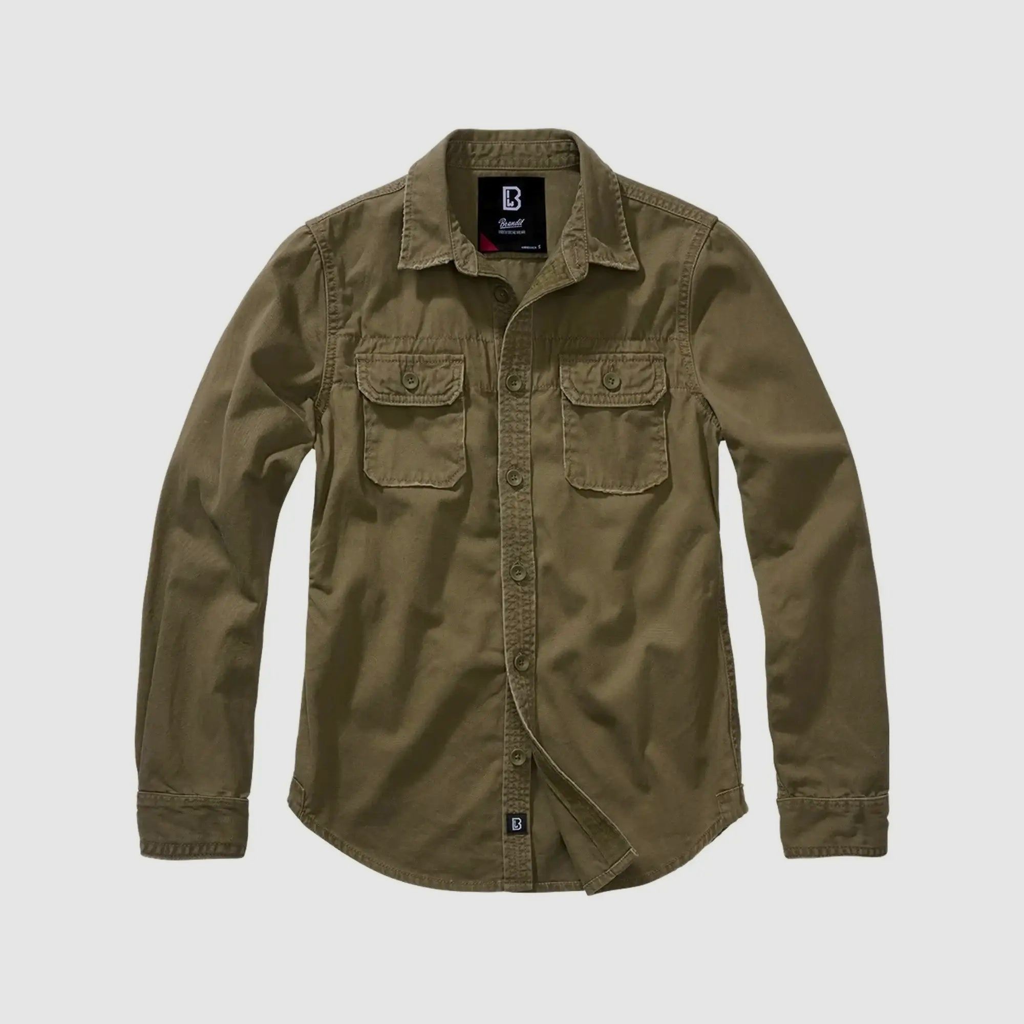 Brandit Vintage Shirt Longsleeve Women - Olive / S Ladies