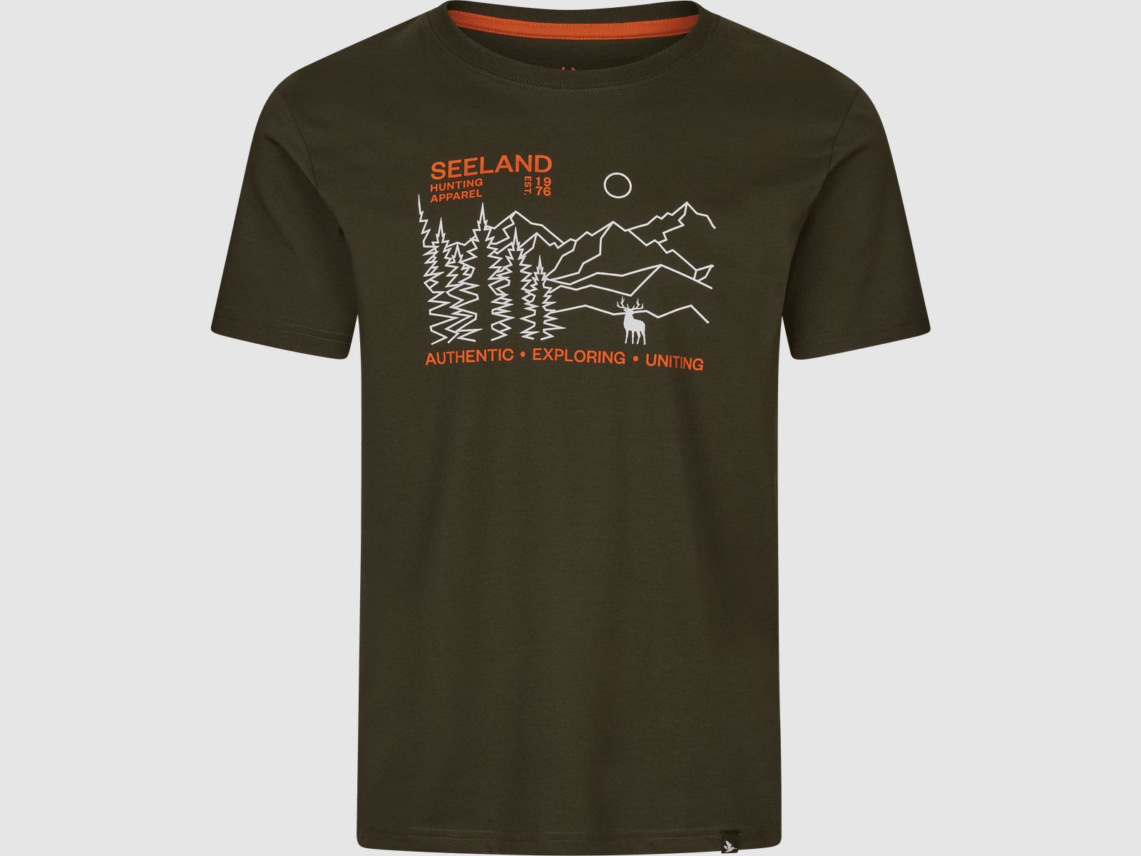T-shirt Seeland Paysage Homme Vert Pin, M