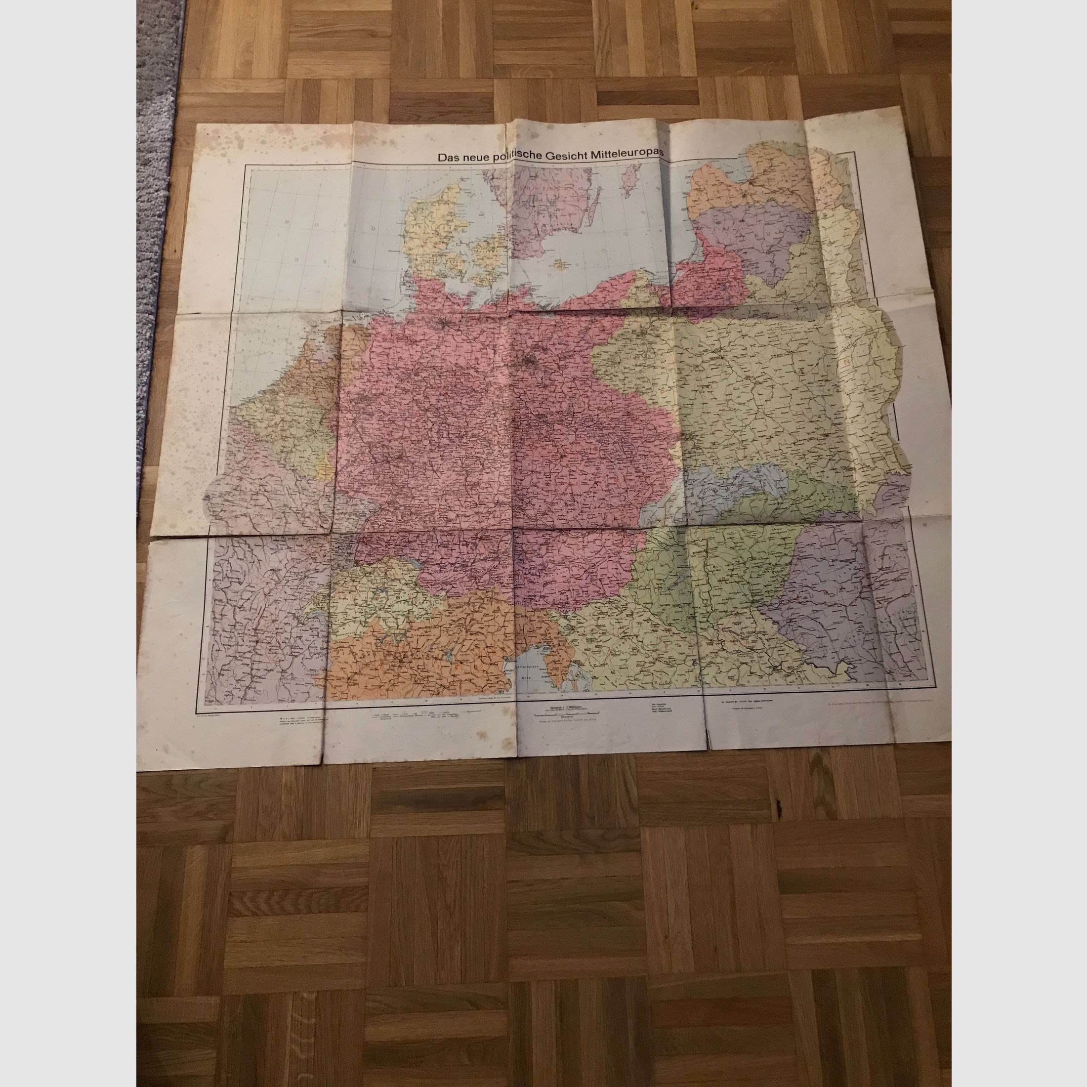 Großer Volksatlas von 1939 mit Landkarte 