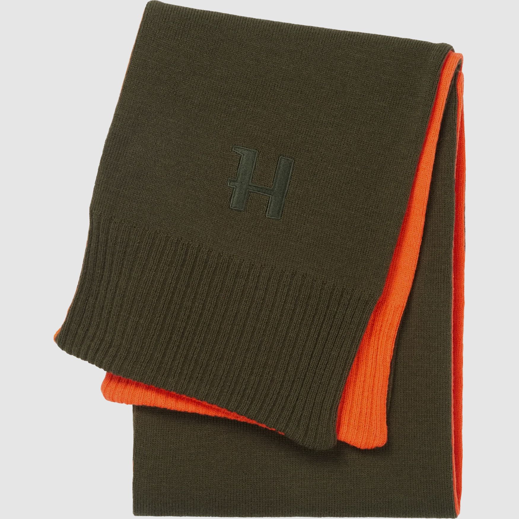 Härkila Écharpe Réversible pour Homme Willow green/Orange