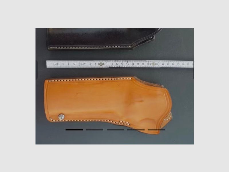 HKDesign Holster Art. Nr. 005d ,Schnellziehholster mit Teflon Kornschiene und Einstellschraube für:   S&W 686   6" mit Appel Laufgewicht  -  für Linkshänder