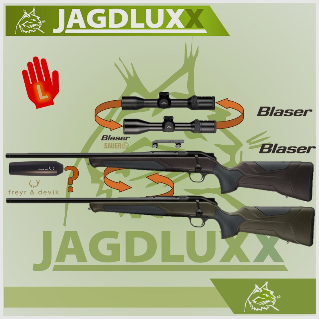 Blaser R8 Professional 2.0 Linkswaffe im Blaser Paket