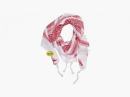 MILSPEC Sciarpa Shemagh bicolore bianco/rosso